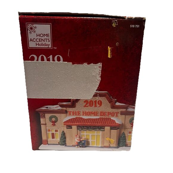 2019 Canterbury Lane Lighted The Home Depot Store Ceramic Christmas In Box READ - Picture 12 of 15